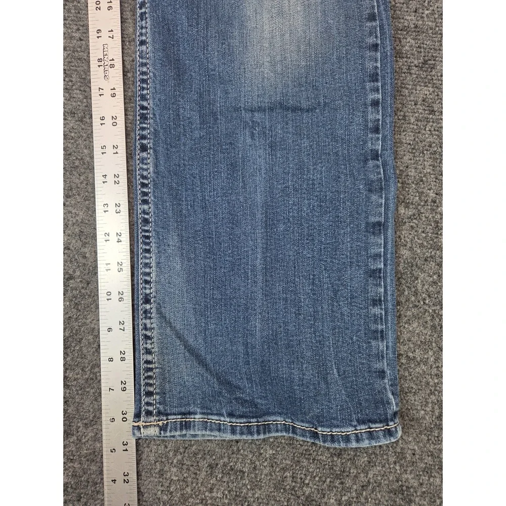 Silver Zac Jeans Mens 33x32 Blue Stretch